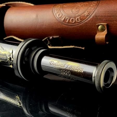 Vintage Brass Telescope with Leather Case Handcrafted